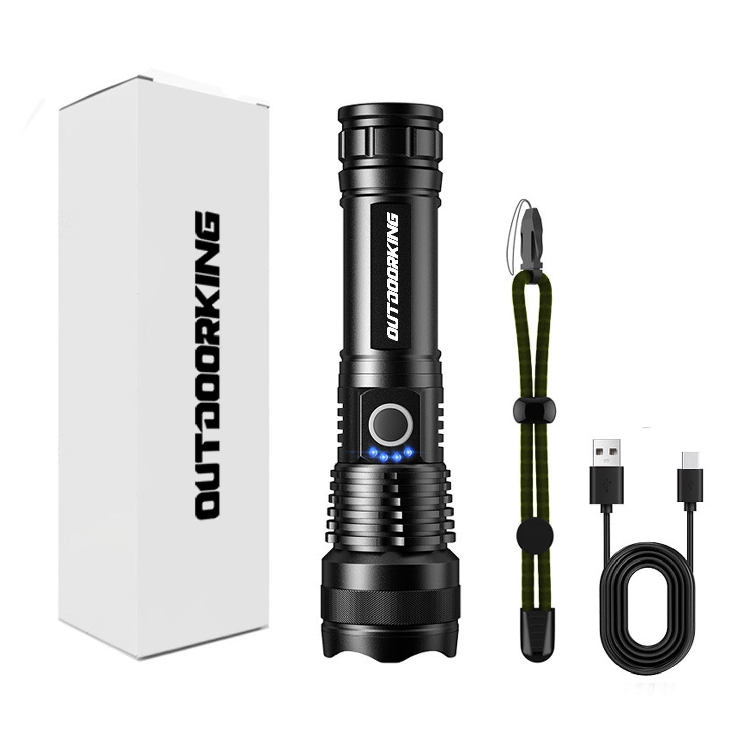 OutdoorKing Aluminum Alloy Rechargeable Flashlights