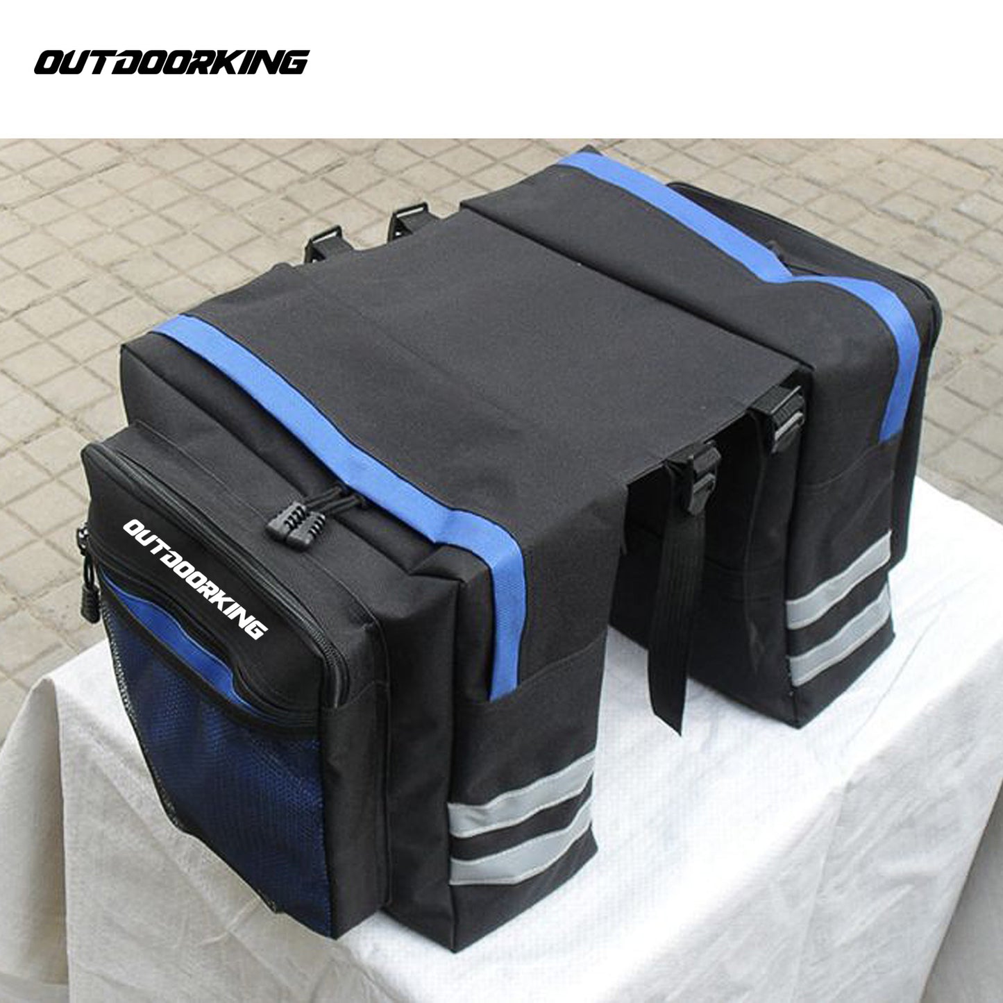 OutdoorKing Rack Trunk Bags for Bicycles Upgraded Double Tow Bags