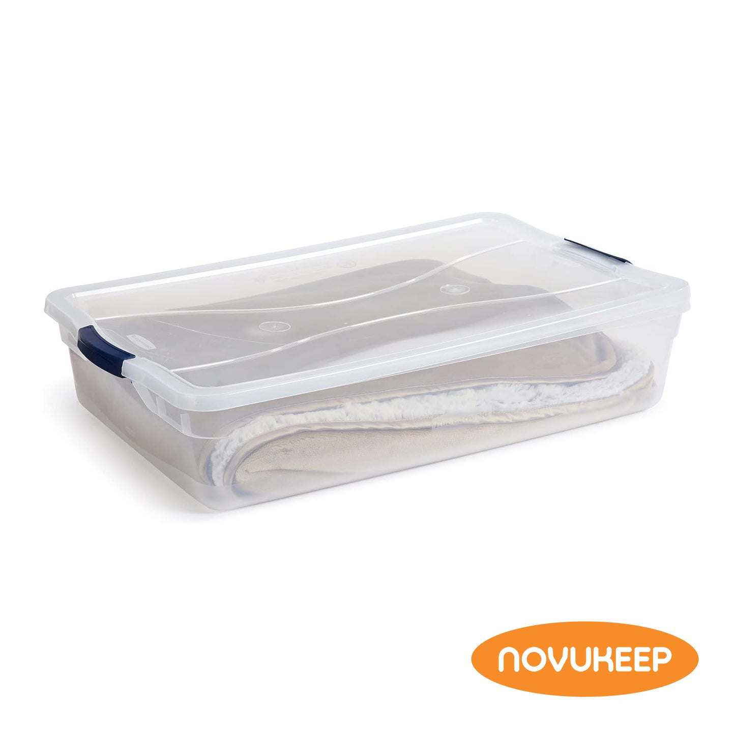 NovuKeep Clear Plastic boxes Plastic Storage Bins – Pantry Organizers & Storage Containers, Cabinet Organizer