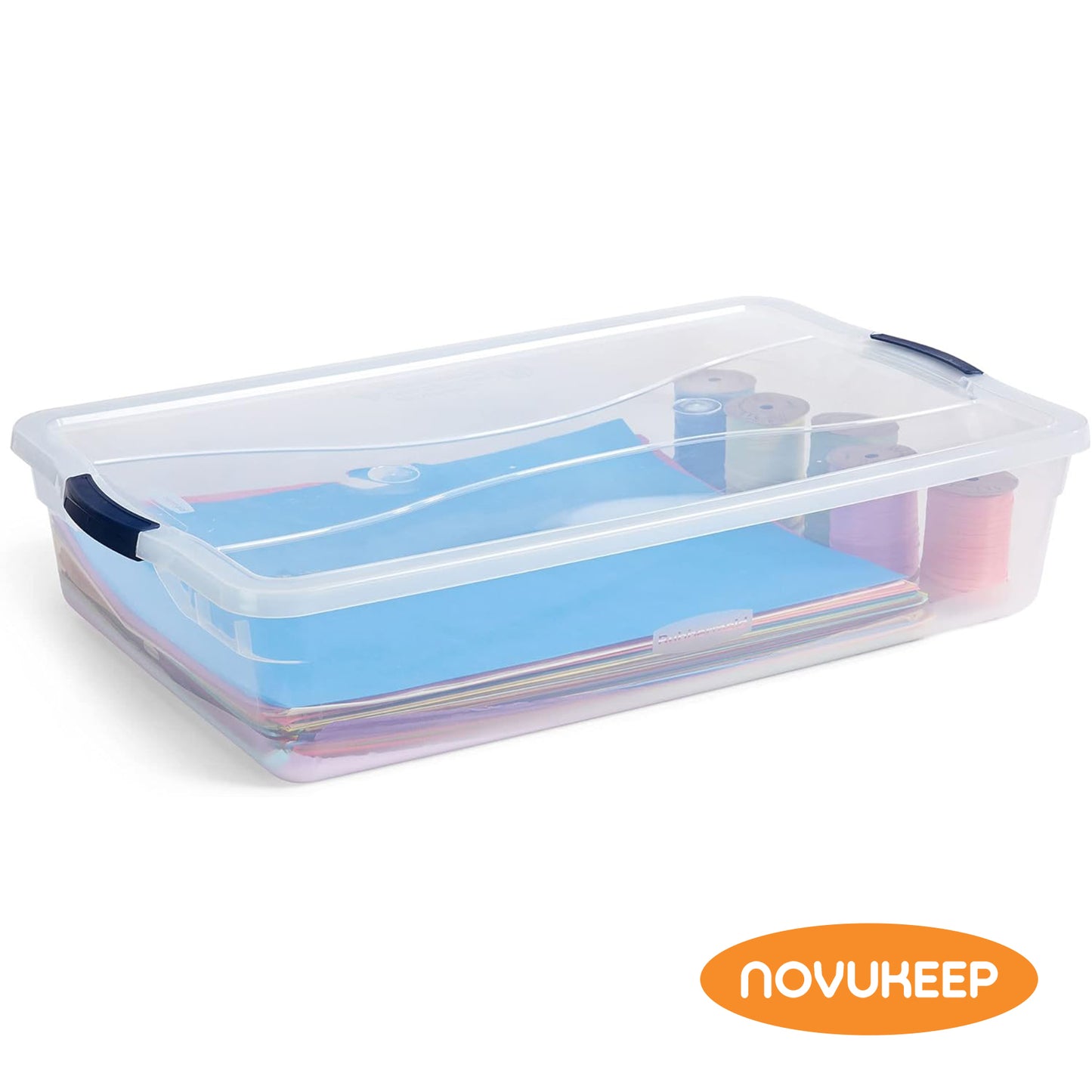 NovuKeep Clear Plastic boxes Plastic Storage Bins – Pantry Organizers & Storage Containers, Cabinet Organizer