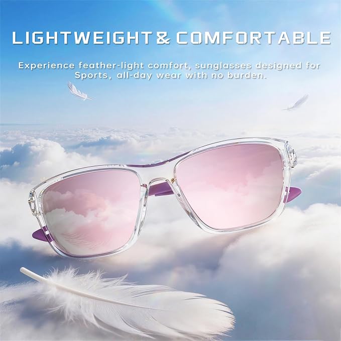 Polarized Running Sunglasses Womens Mens Sun Glasses for Fishing Golf UV400 OT145-12