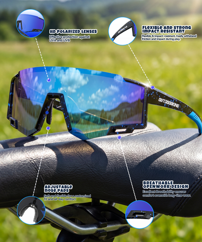 3 PACK Kids Sunglasses youth baseball sunglasses for boys 4-14, Softball Cycling Polarized Sports Sunglasses OT234-11-13-14