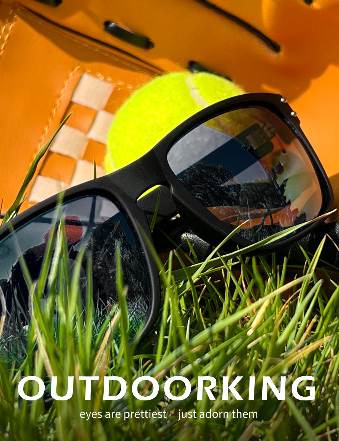 OUTDOORKING Rivets Square Sunglasses S66-2