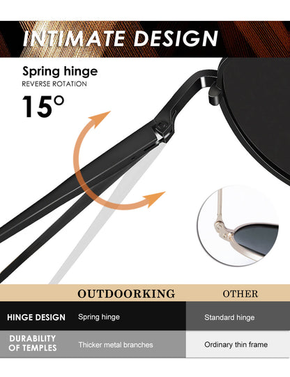 OUTDOORKING Classic Aviator Sunglasses S2403-1
